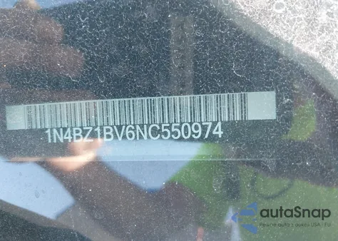 2022 Nissan Leaf S Plus z USA, uszkodzony, nr VIN 1N4BZ1BV6NC550974